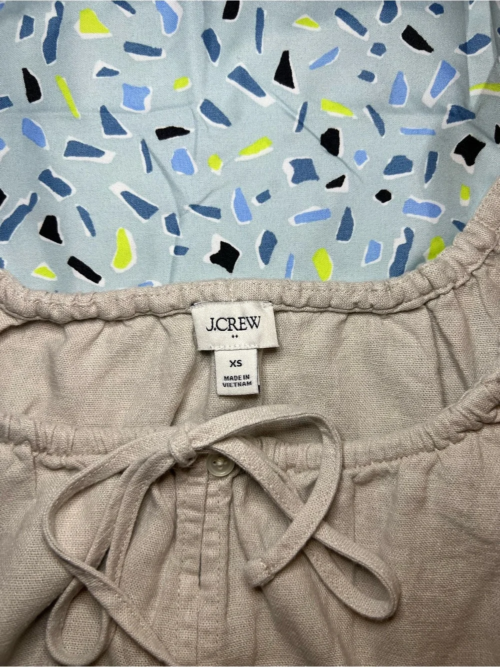 JCREW Linen-blend tank top